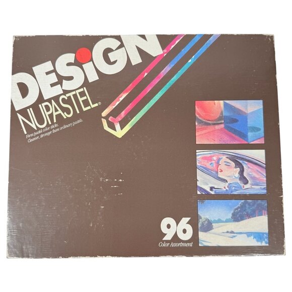 FaberCastell Design NuPastel Set Of 96 Firm Sticks With Box Used Vintage - Picture 13 of 16